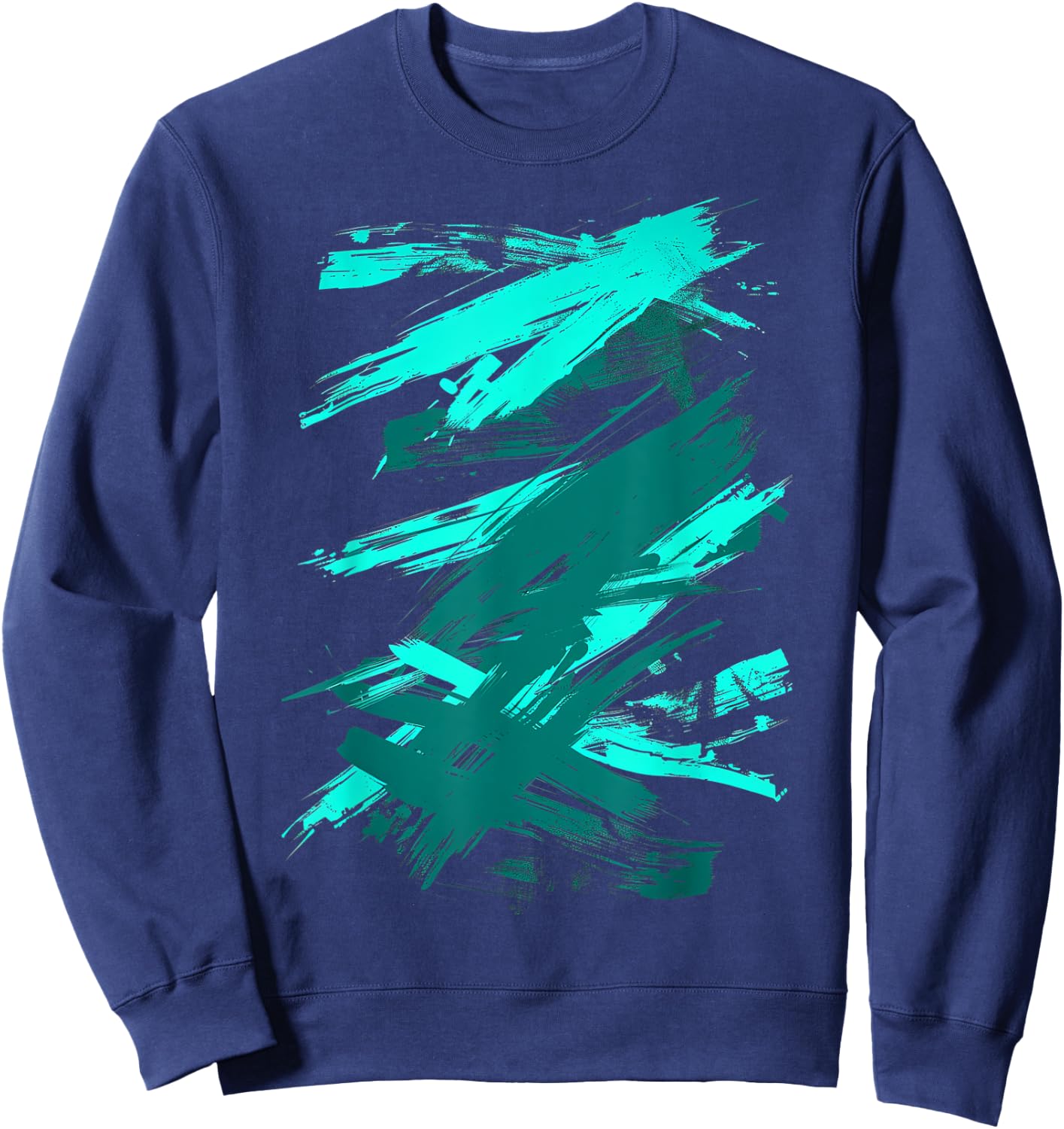 LumaThread -Adults Teal & Black Graphic Sweatshirt - Sweatshirt | Navy