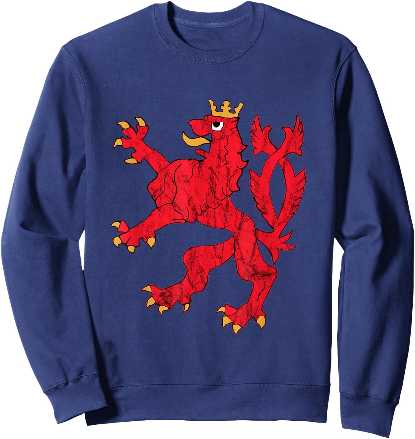 Red Lion Coat of Arms of Luxembourg Luxembourg Letzebuerg Sweatshirt - Sweatshirt | Navy
