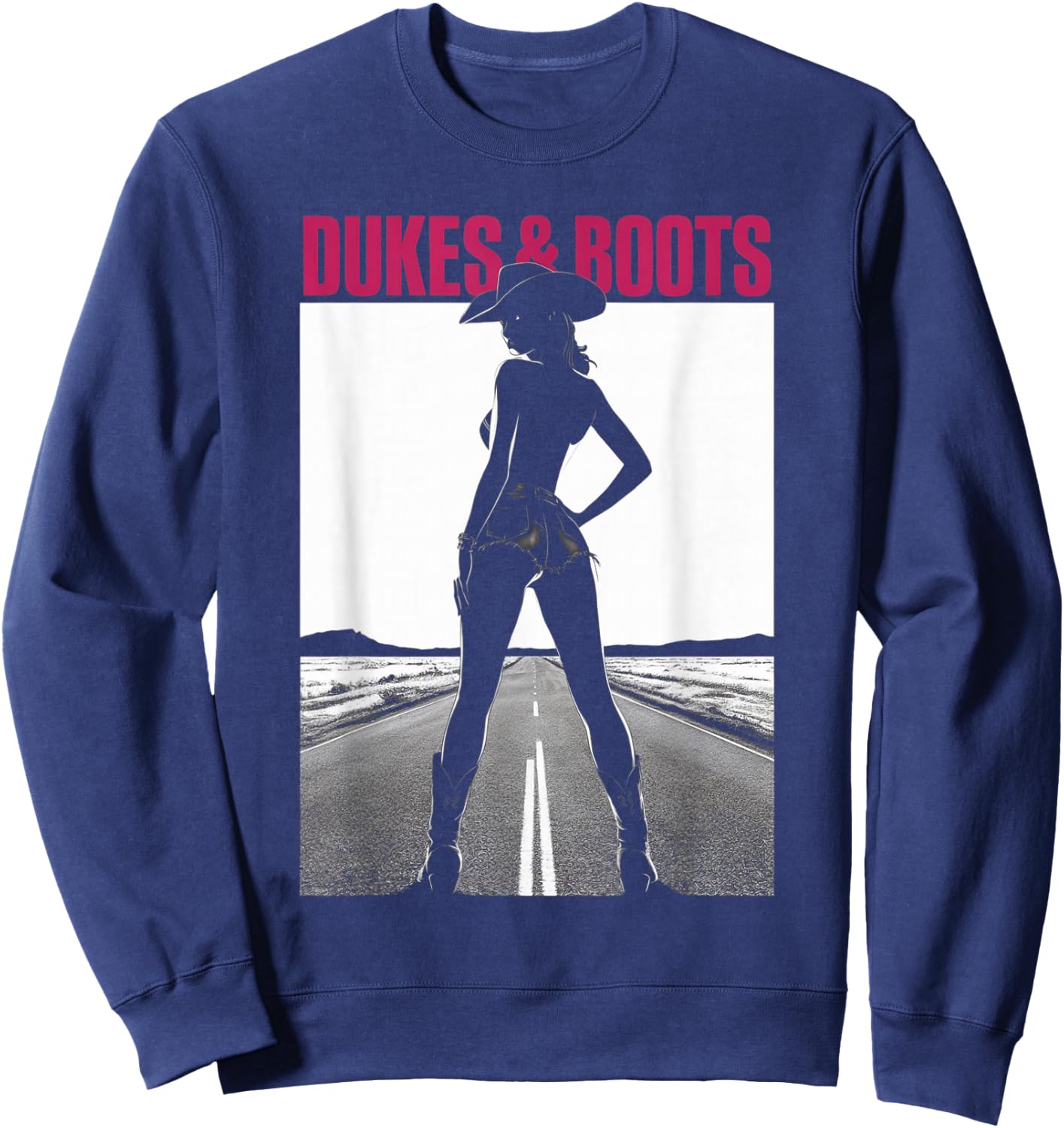 Dukes and Boots Cool Daisy Cowgirl Chick Sweatshirt - Sweatshirt | Navy