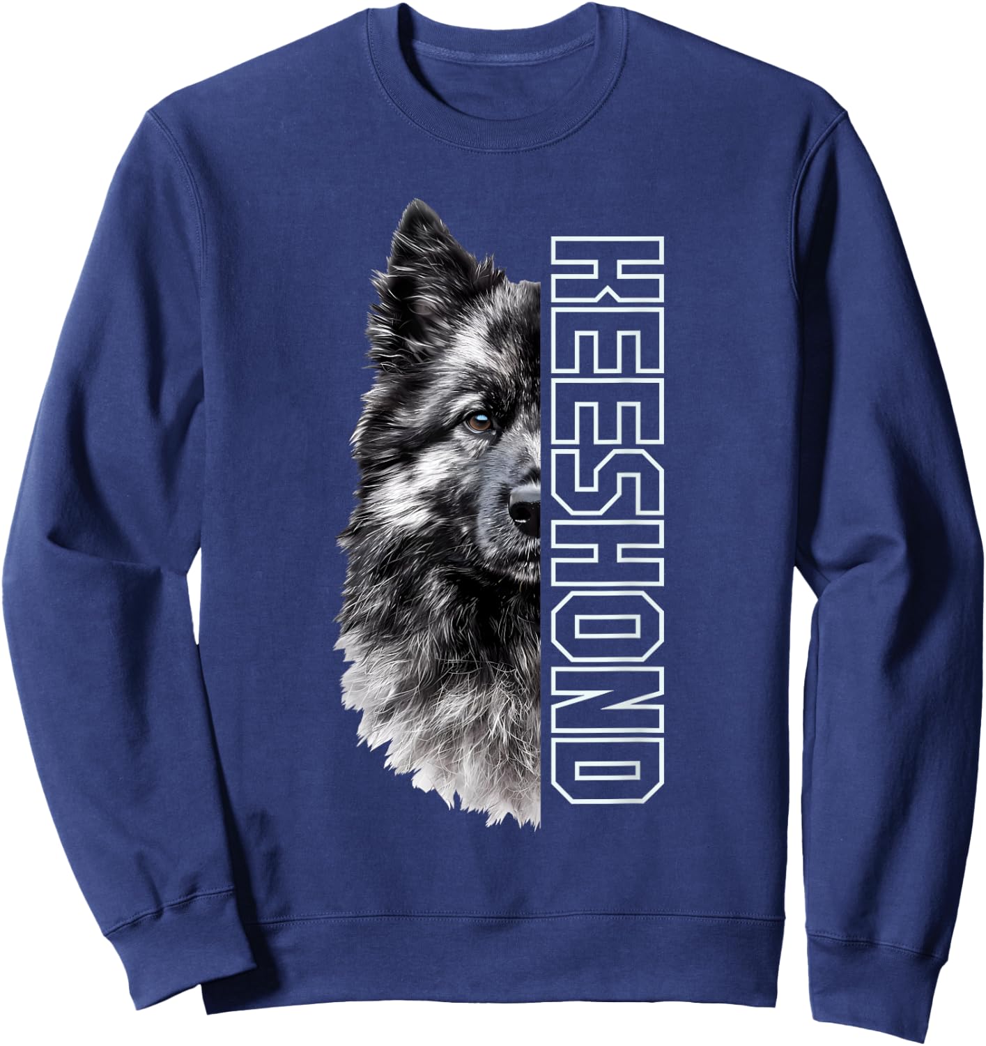 Keeshond Sweatshirt - Sweatshirt | Navy