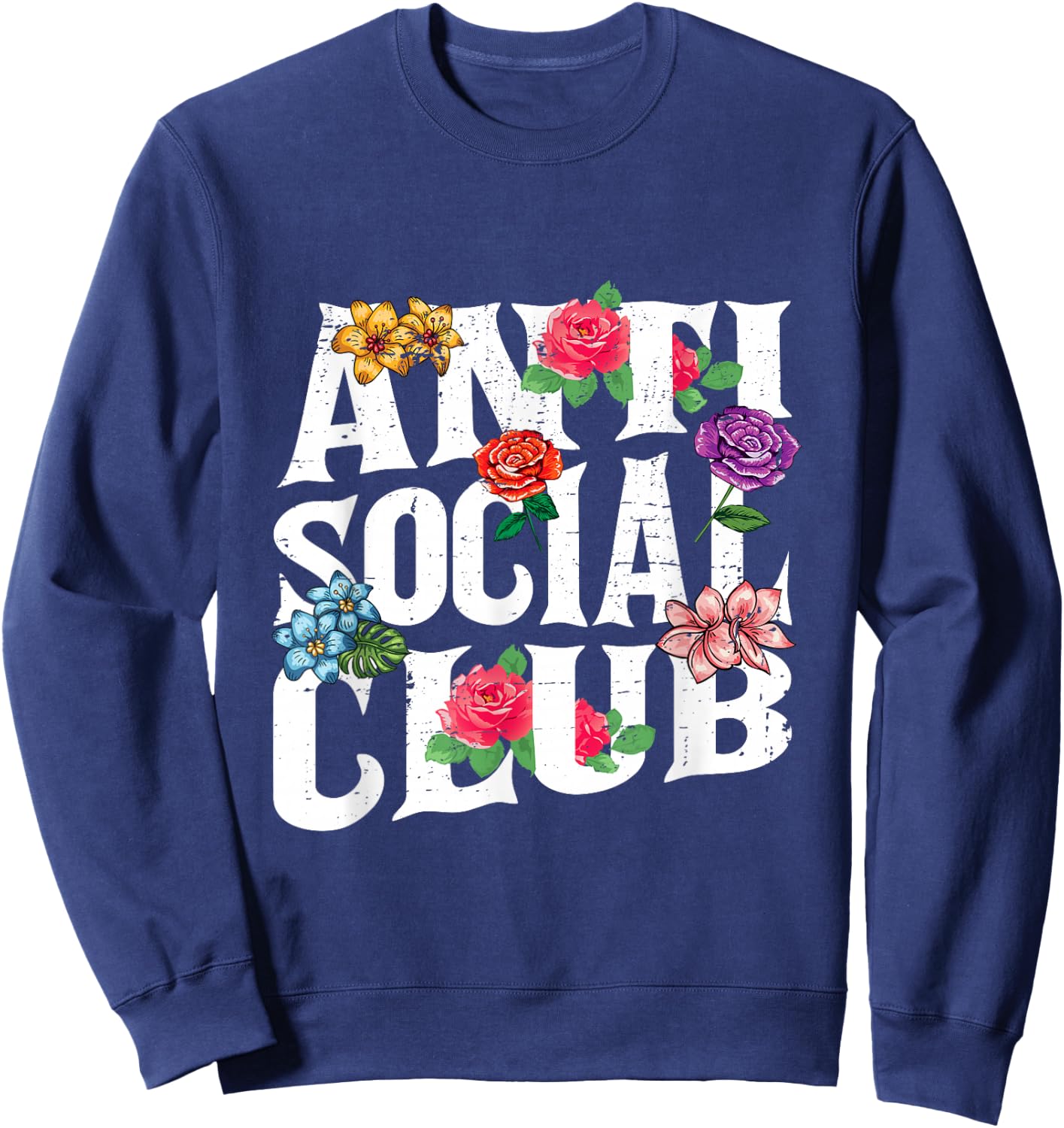 Antisocial Club Sweatshirt - Sweatshirt | Navy