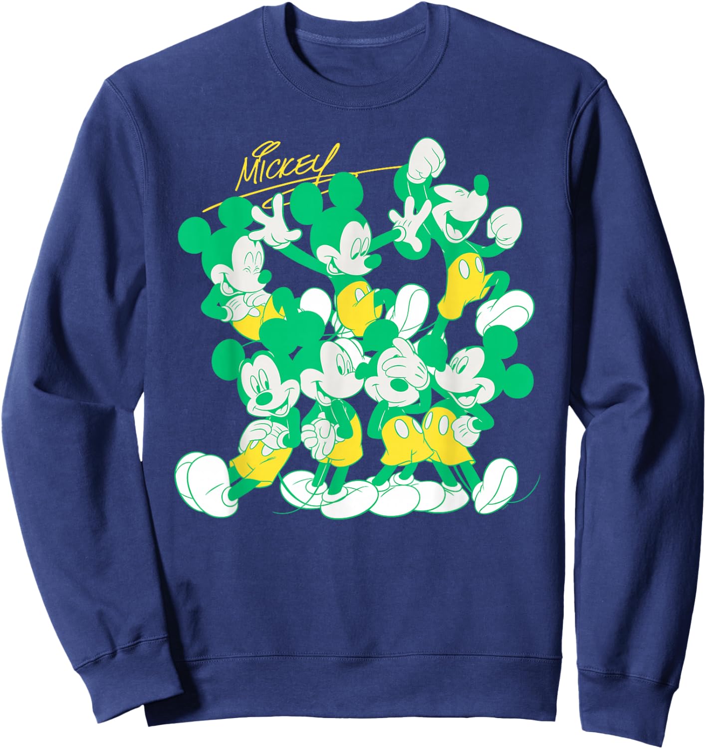 Disney Mickey Mouse Retro Classic Poses Sweatshirt - Sweatshirt | Navy