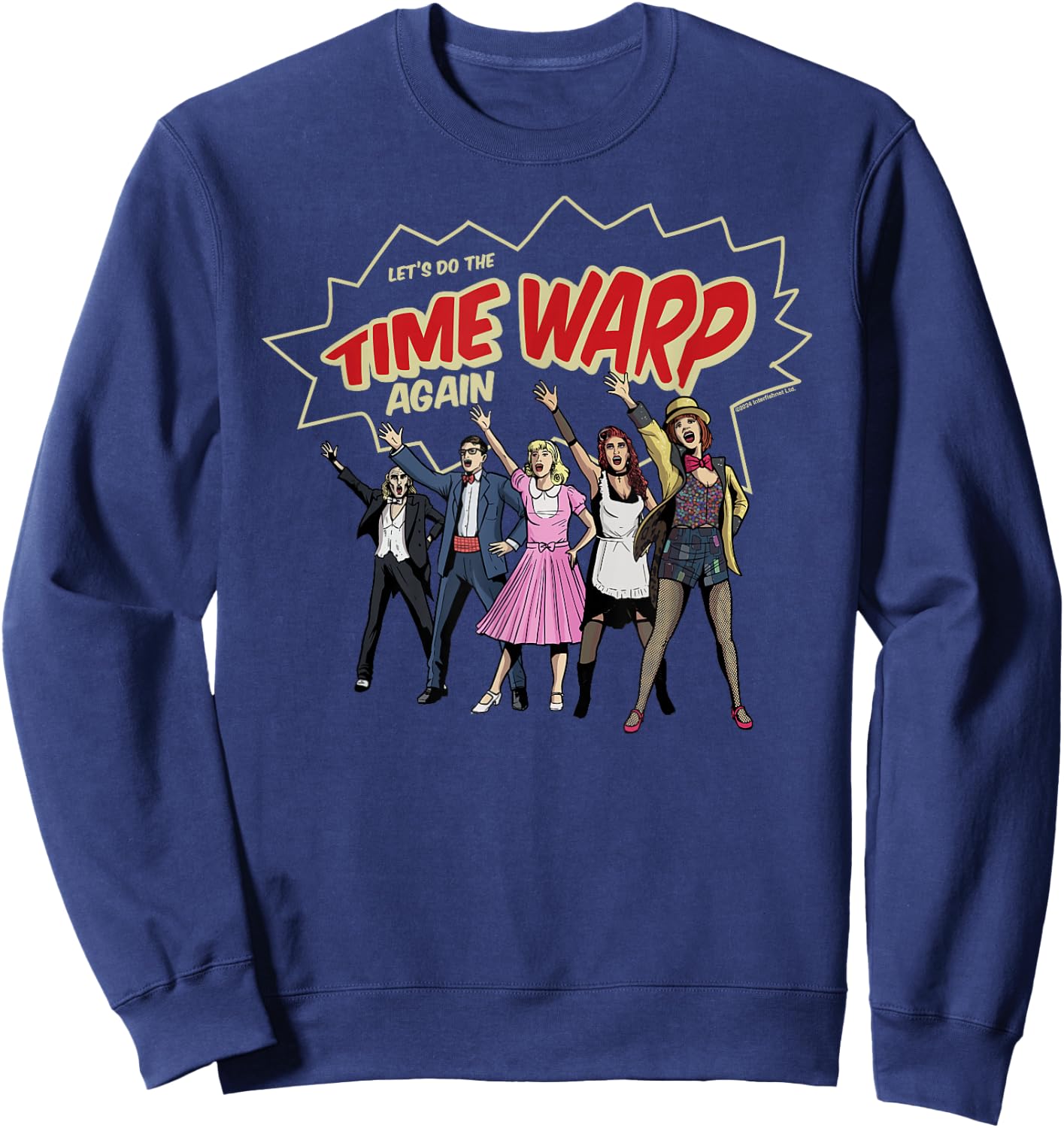 Rocky Horror Show Time Warp Lineup Sweatshirt - Sweatshirt | Navy