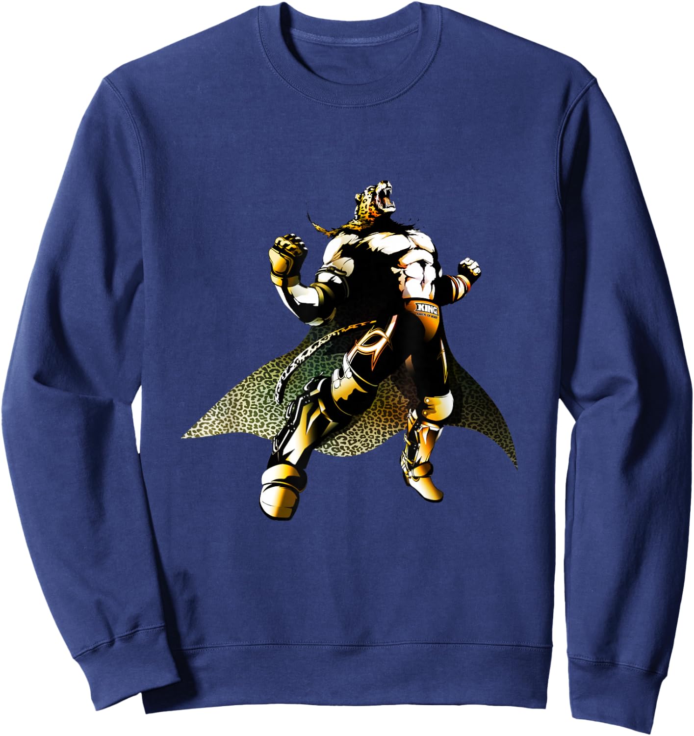 Bandai Namco Entertainment Inc. TEKKEN7 KING 001 , Small, Black Sweatshirt - Sweatshirt | Navy