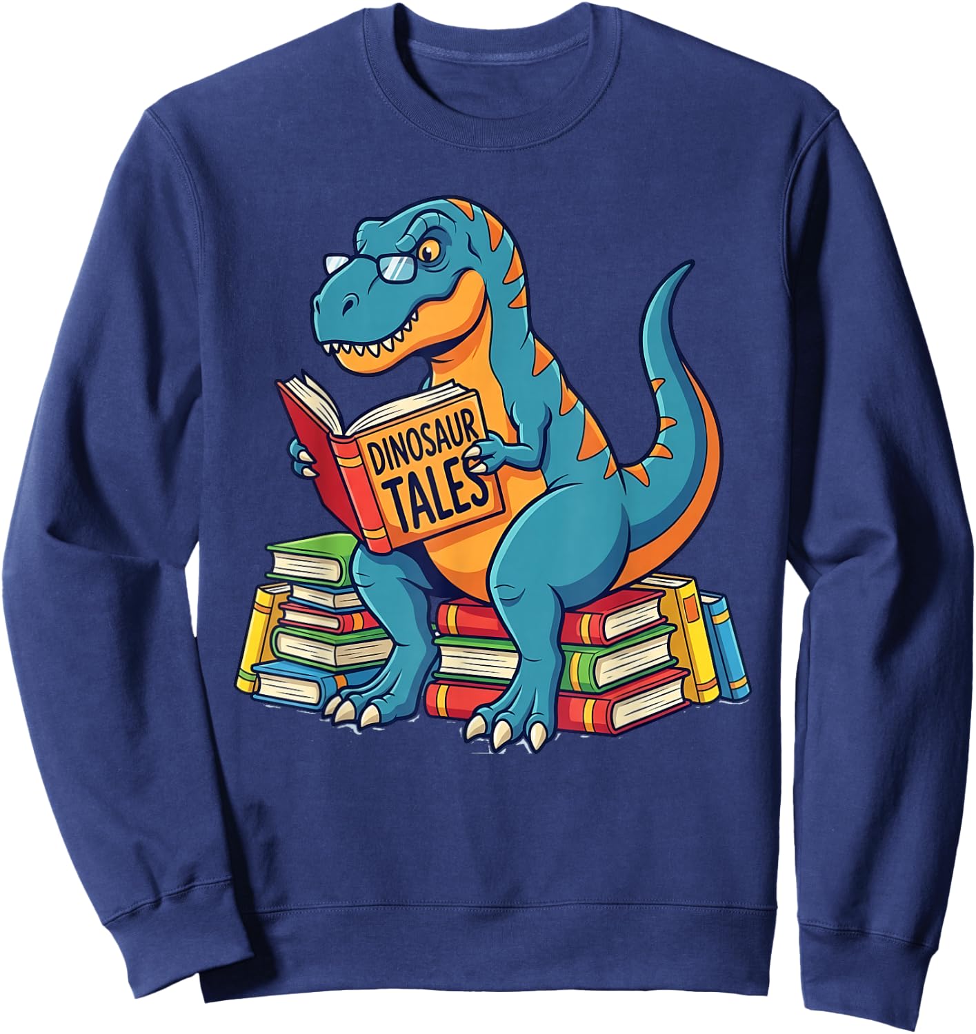 Unearth A Story Dinosaur Library Summer Reading 2026 Sweatshirt - Sweatshirt | Navy