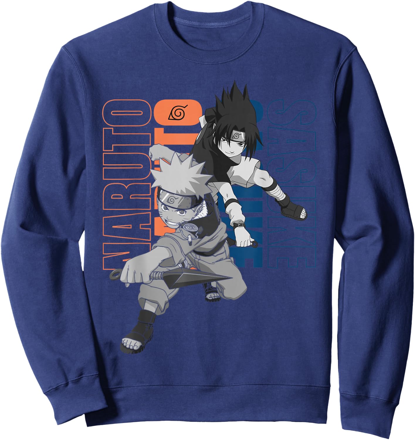 Naruto Kakashi & Sasuke Sweatshirt - Sweatshirt | Navy