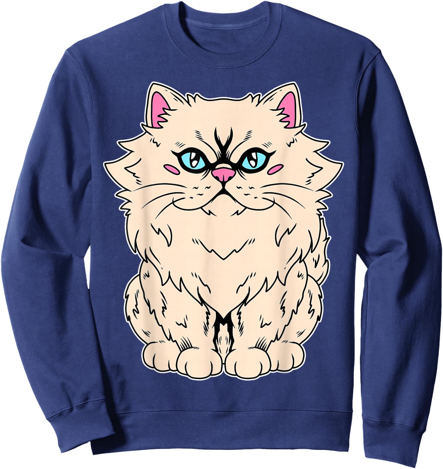 Persian Cat Sweatshirt - Sweatshirt | Navy