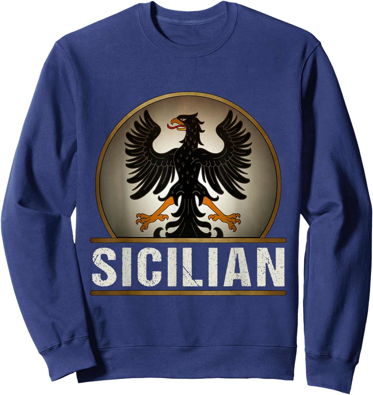 Sicilian Heritage Sicily Heraldry Sweatshirt - Sweatshirt | Navy