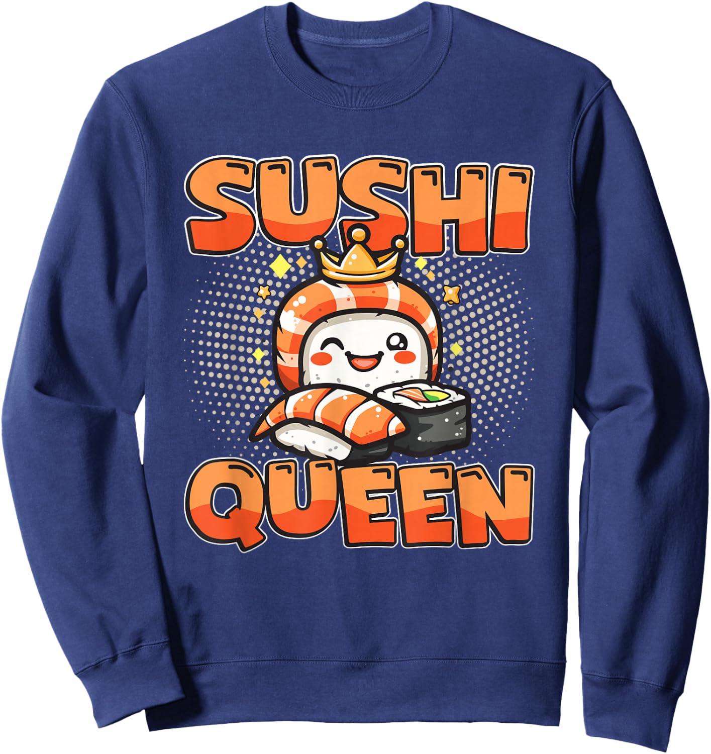 Sushi Lover Girl - Sushi Queen Sweatshirt - Sweatshirt | Navy