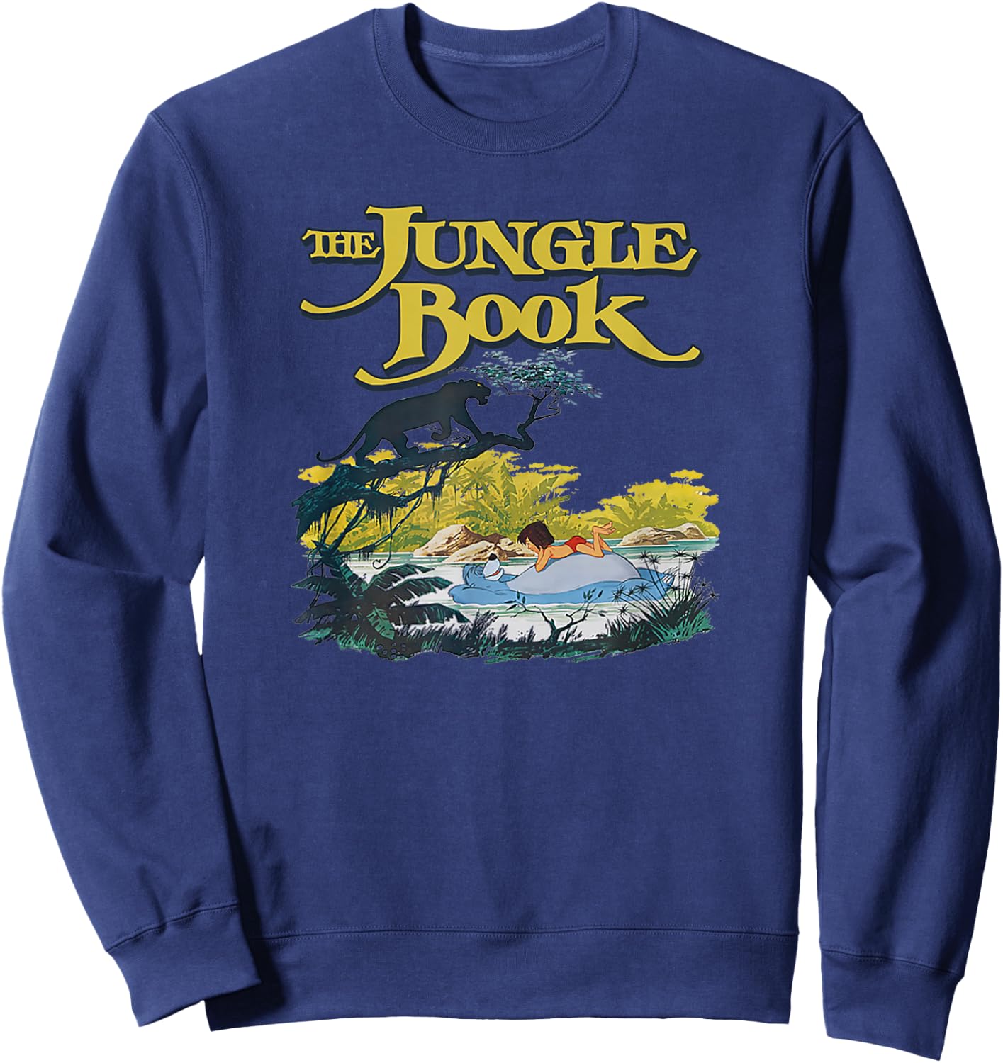 Disney The Jungle Book Classic Group Poster Sweatshirt - Sweatshirt | Navy