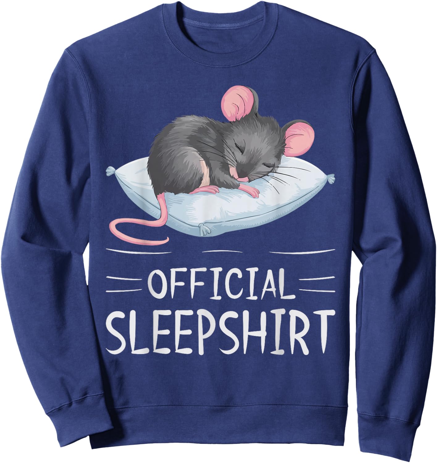 Mouse Official Sleepshirt Sleeping Mouses Sweatshirt - Sweatshirt | Navy