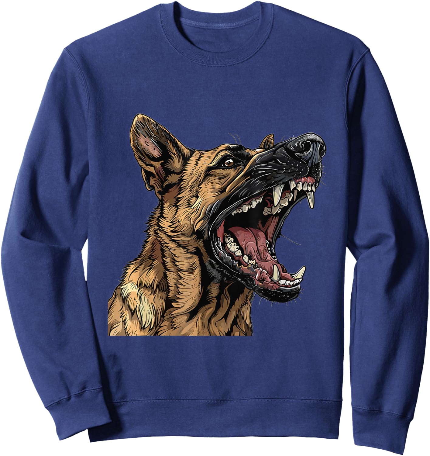 Belgian Malinois Dog Breed Graphic Sweatshirt - Sweatshirt | Navy