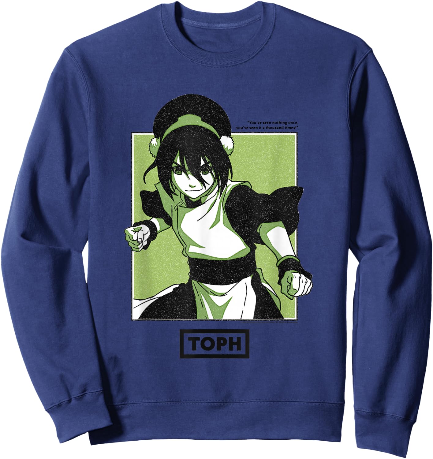 Toph Beifong Earthbending Master Sweatshirt - Sweatshirt | Navy