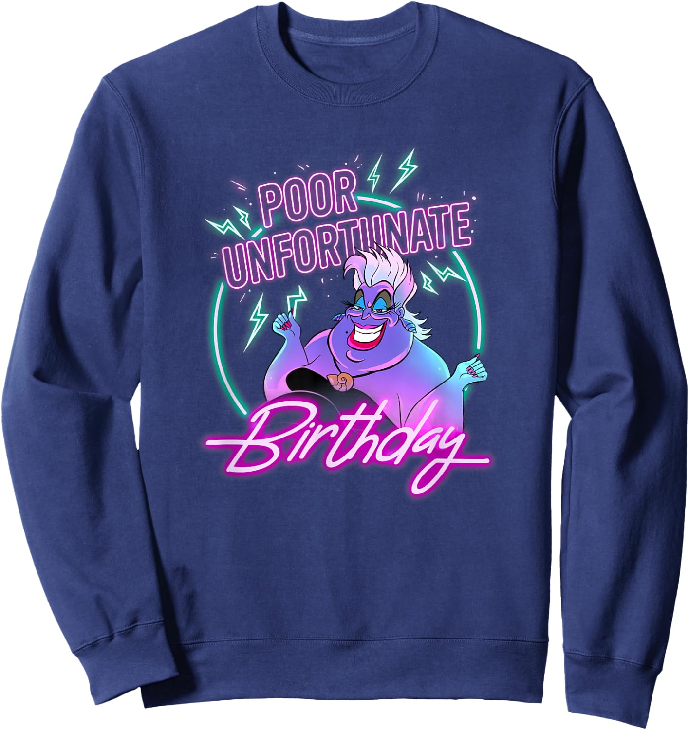 Disney Villains Ursula Poor Unfortunate Birthday Sweatshirt - Sweatshirt | Navy
