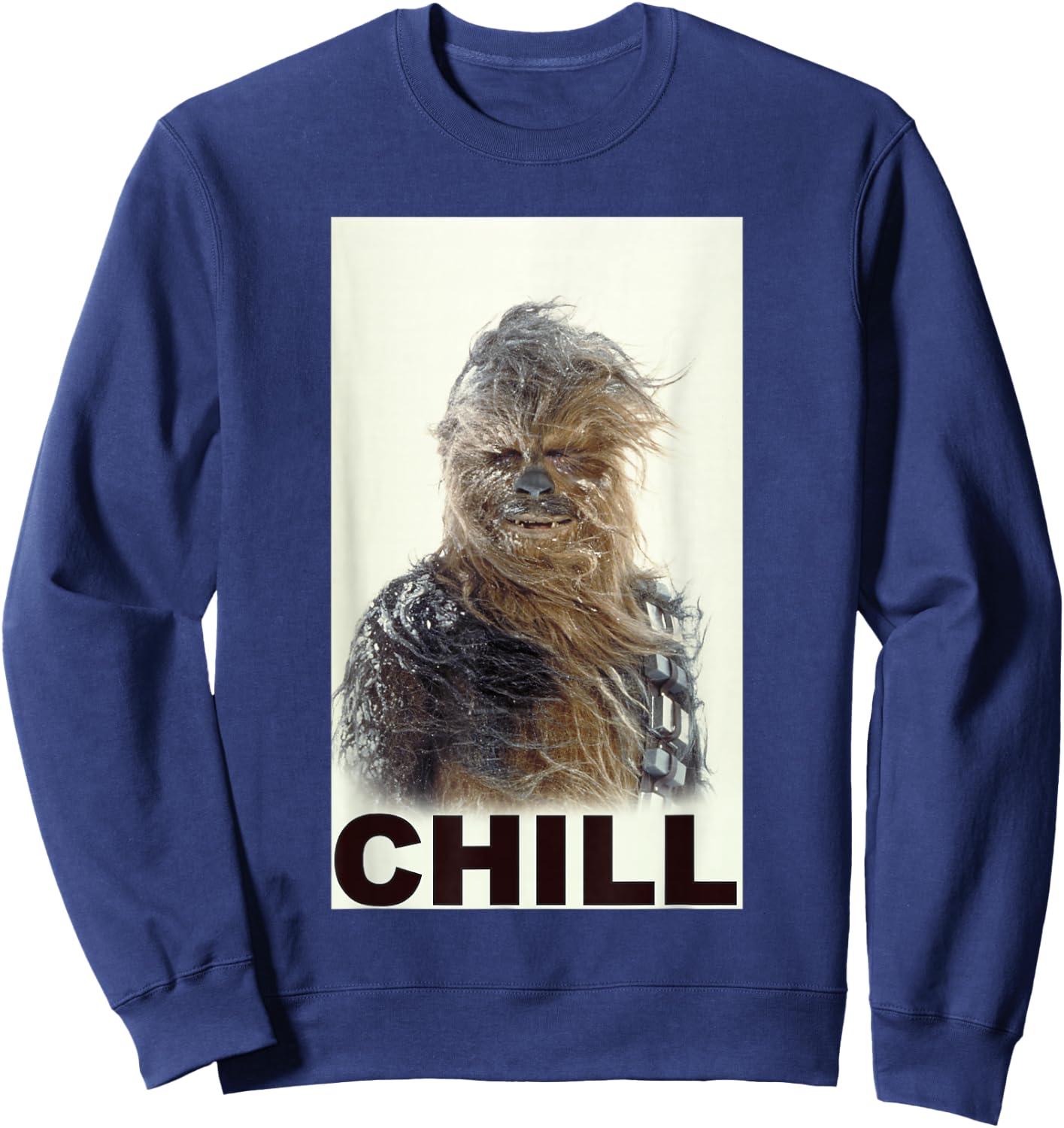 Star Wars Classic Chewbacca Chill Windswept Movie Panel Sweatshirt - Sweatshirt | Navy