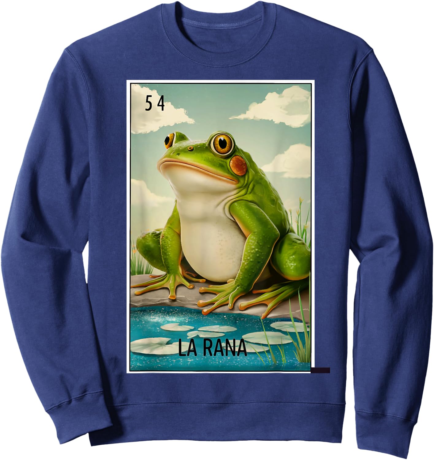 La Rana Card Mexican Lottery Card Sweatshirt - Sweatshirt | Navy
