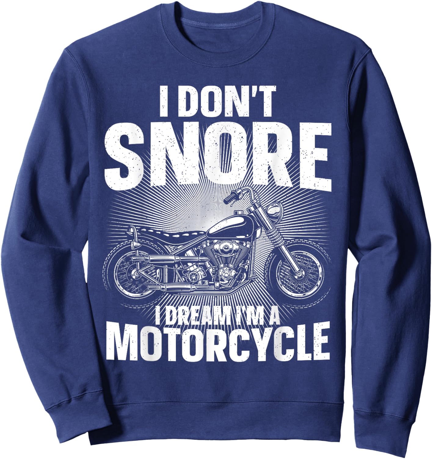 Funny Motorcycle Design Women Biker Motorcycle Rider Sweatshirt - Sweatshirt | Navy