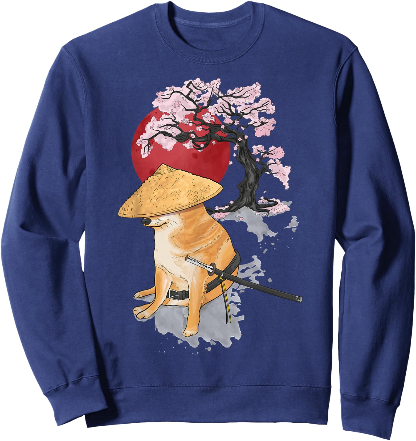 Japanese Meme Cheems Sweatshirt - Sweatshirt | Navy