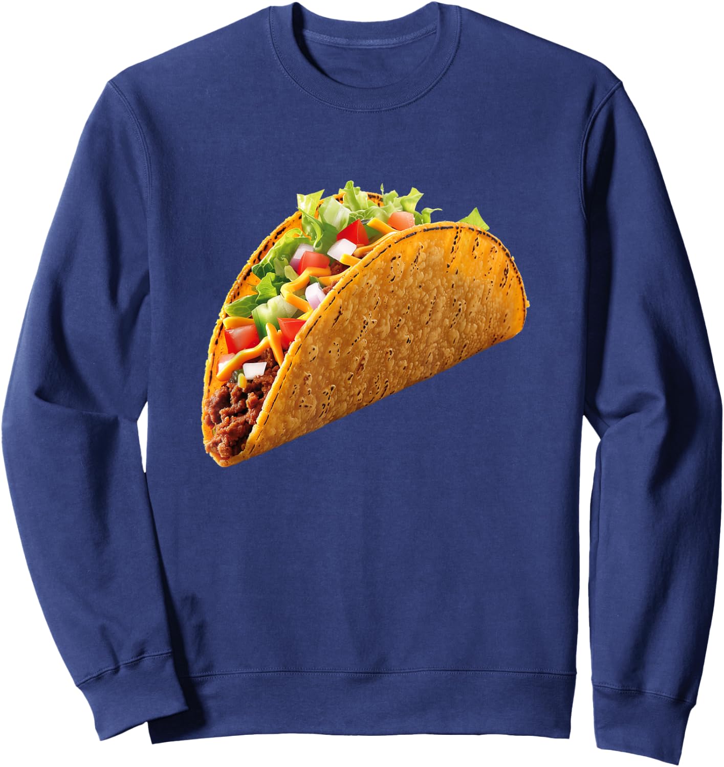 Taco Mexico Mexican Food Funny Halloween Costume Graphic. Sweatshirt - Sweatshirt | Navy