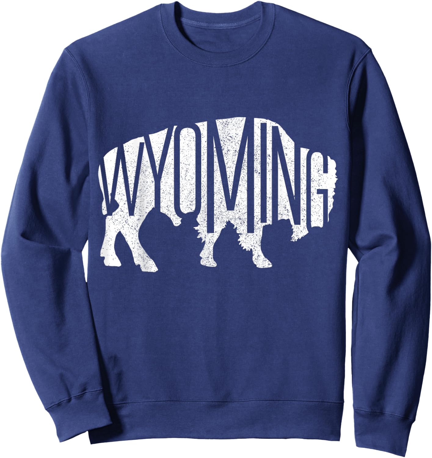 Wyoming Bison American Buffalo National Park Souvenir Gift Sweatshirt - Sweatshirt | Navy