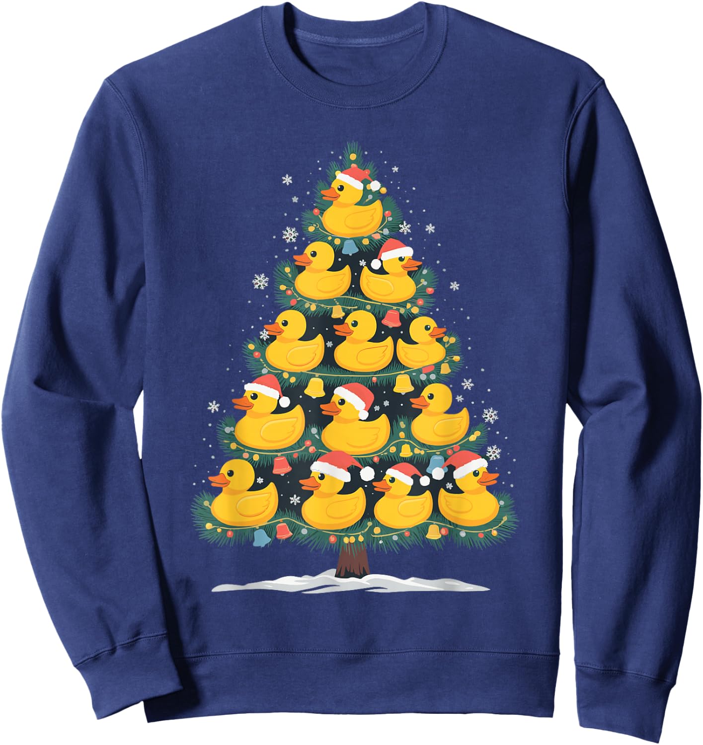 Rubber Duck Christmas Tree Sweatshirt - Sweatshirt | Navy