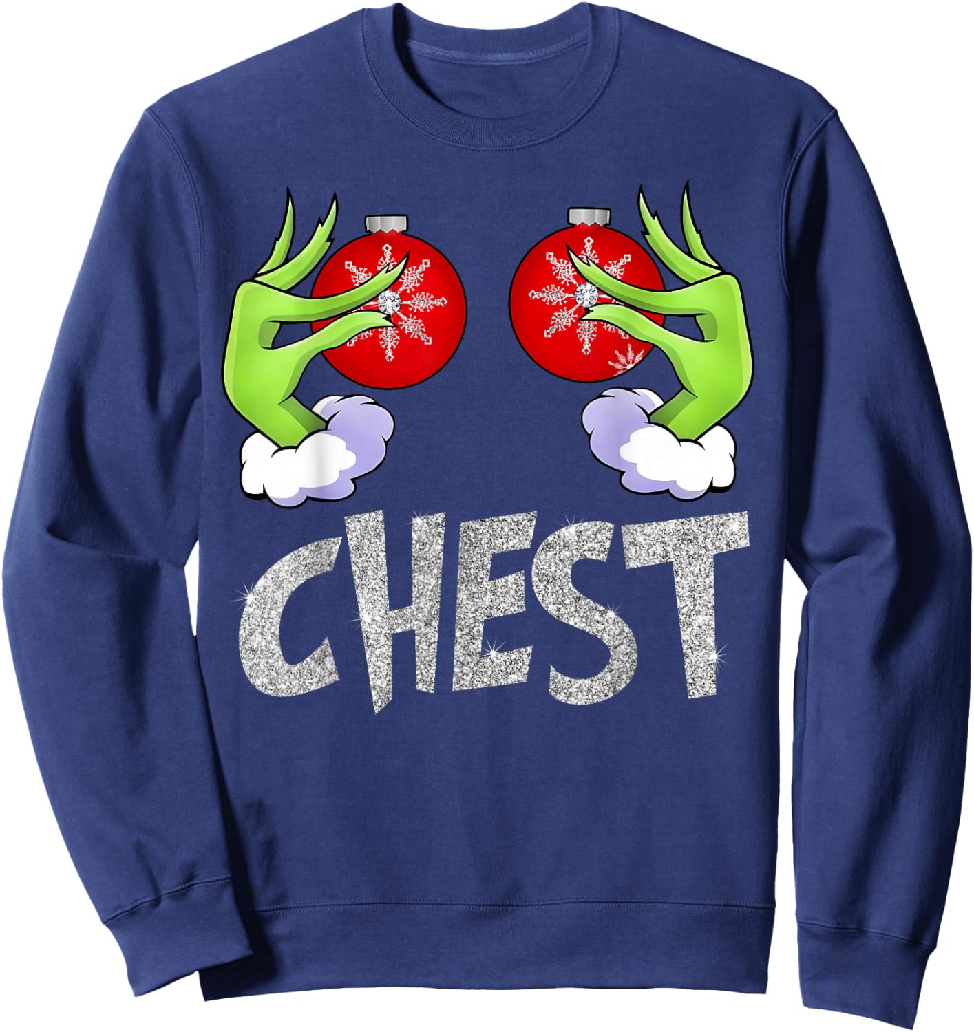 Chest Nuts Matching Chestnuts Xmas Christmas Couples Women Sweatshirt - Sweatshirt | Navy