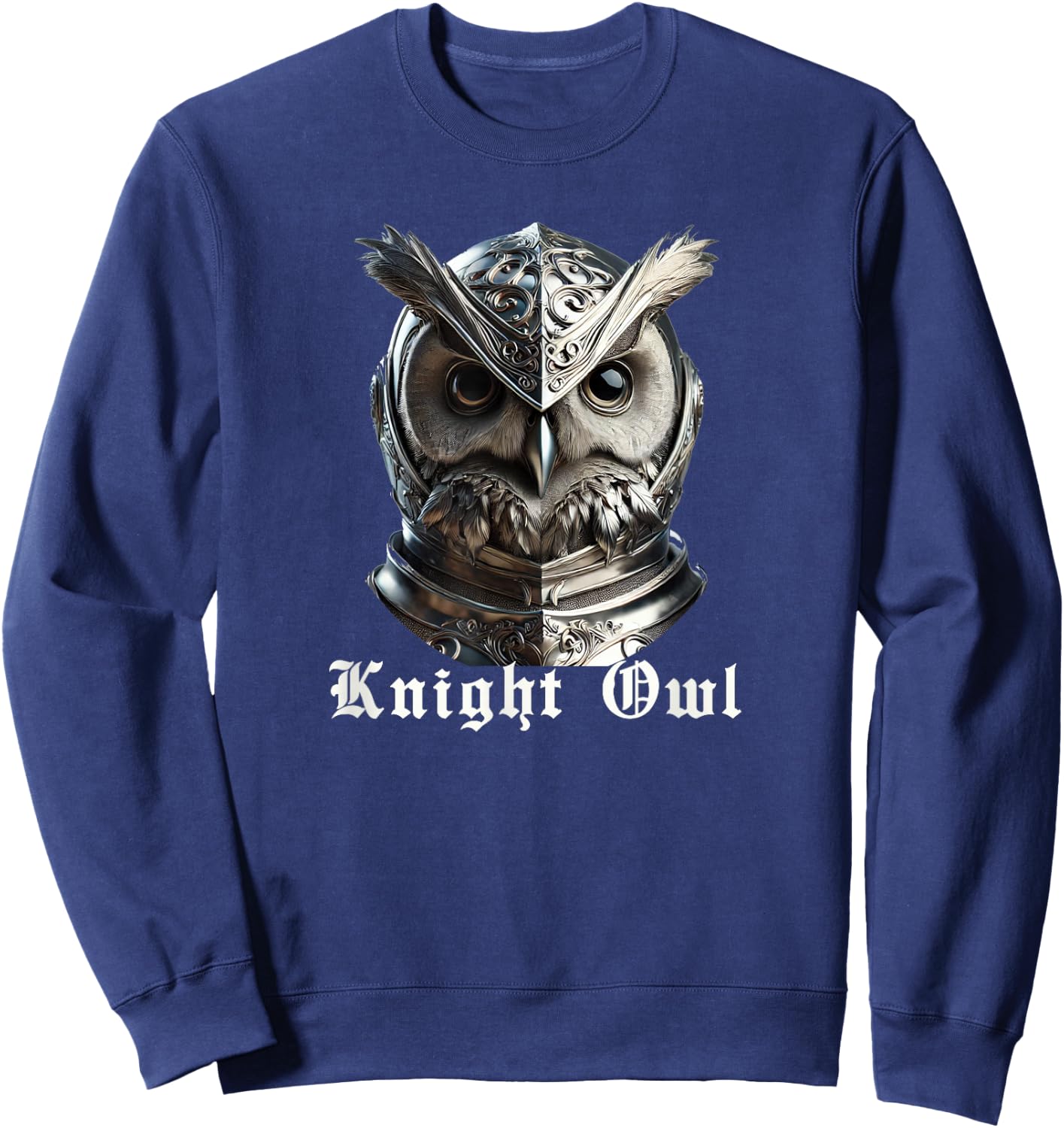 Funny Pun Knight Night Owl Nocturnal Adults Women Sweatshirt - Sweatshirt | Navy
