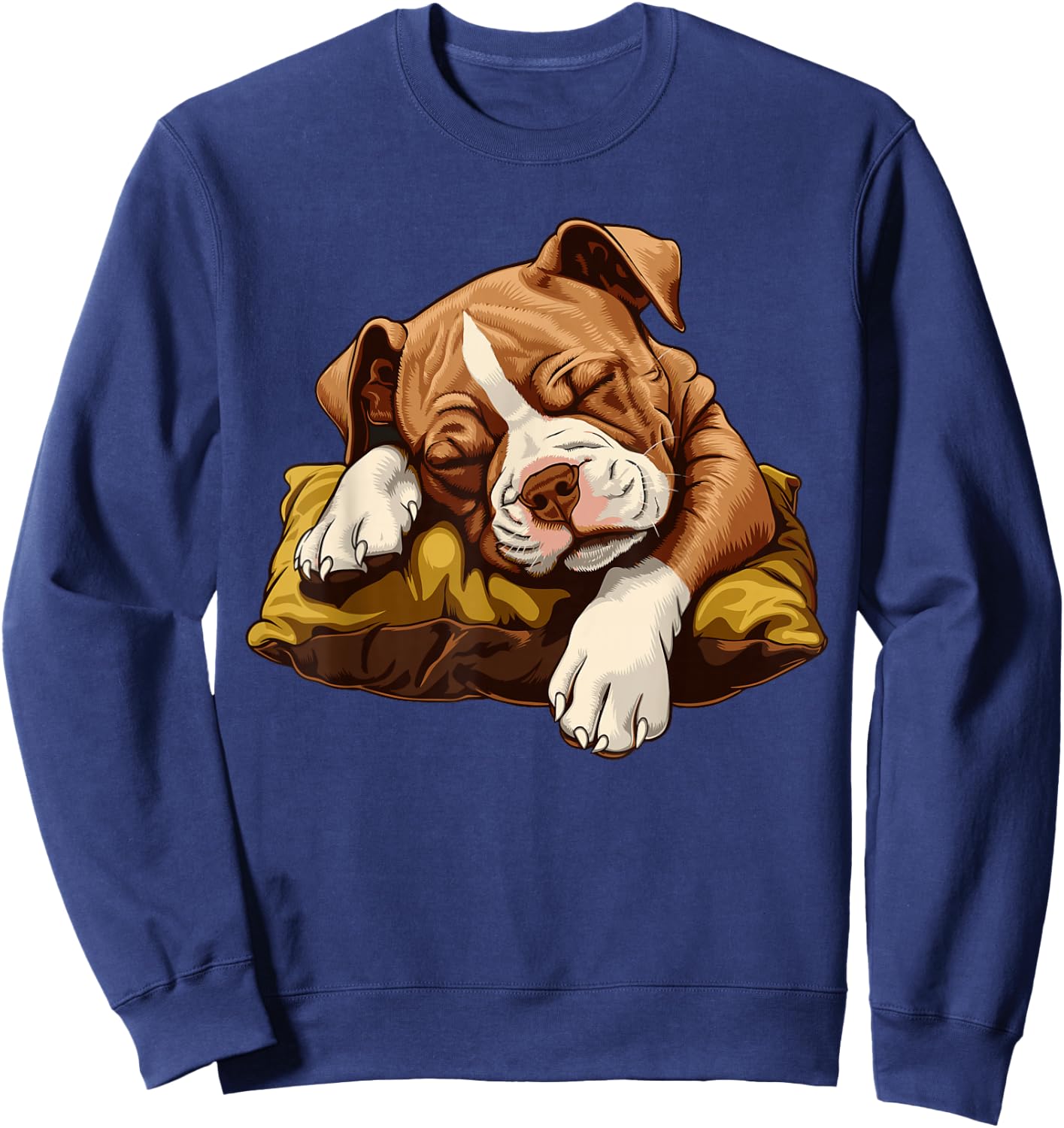 Sleeping American Staffordshire Terrier Puppy Sweatshirt - Sweatshirt | Navy