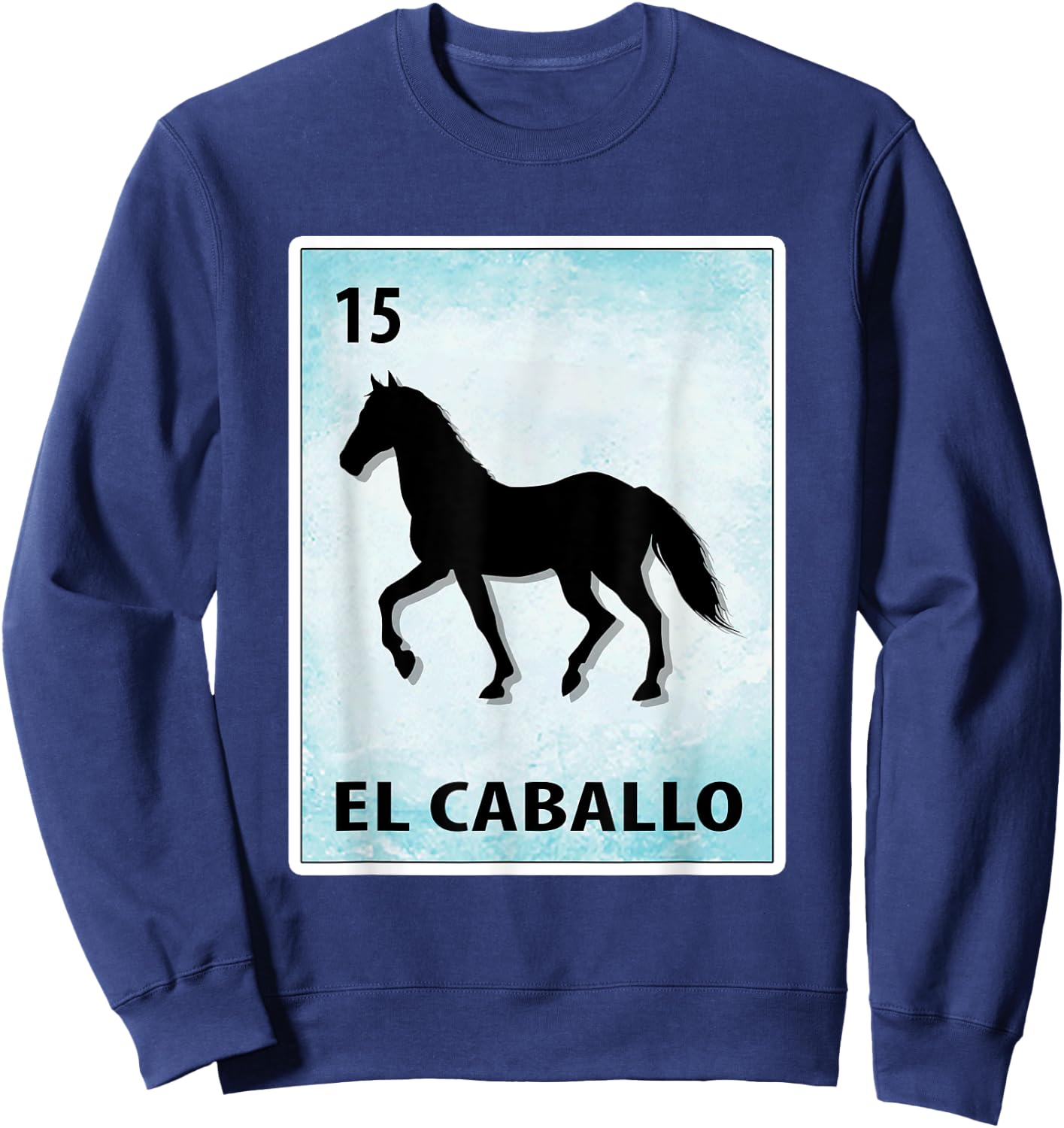El Caballo Mexican Horse Cards Sweatshirt - Sweatshirt | Navy