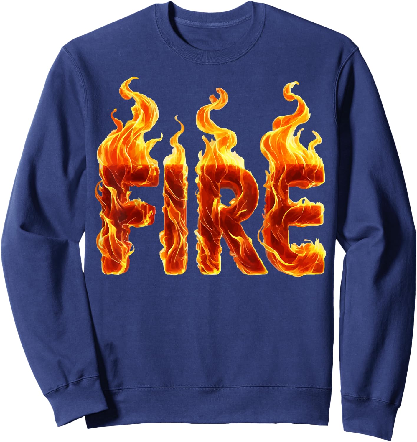 Couple Matching FIRE and ICE Halloween Party Lazy Costume Sweatshirt - Sweatshirt | Navy