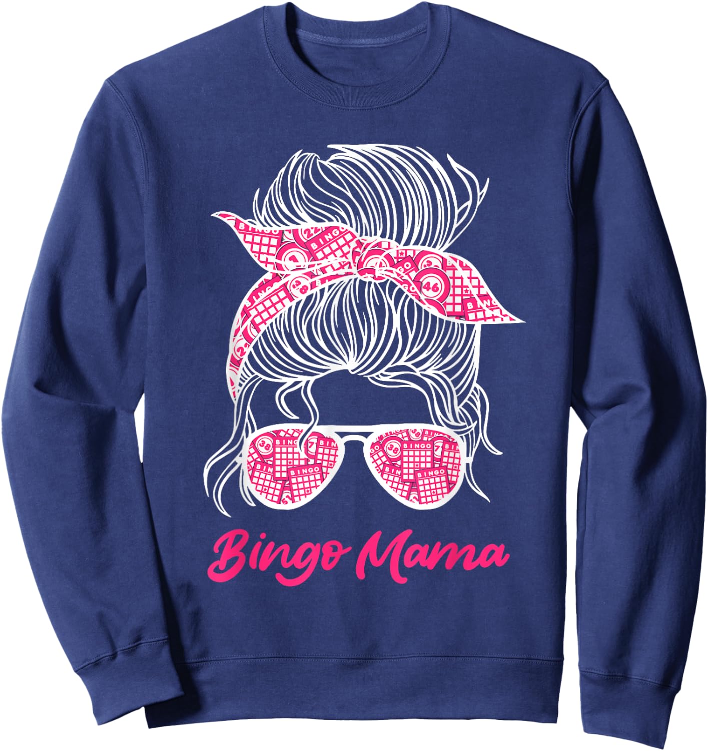 BINGO MOM Bingo Player Mom Bingo Birthday Bingo Sweatshirt - Sweatshirt | Navy