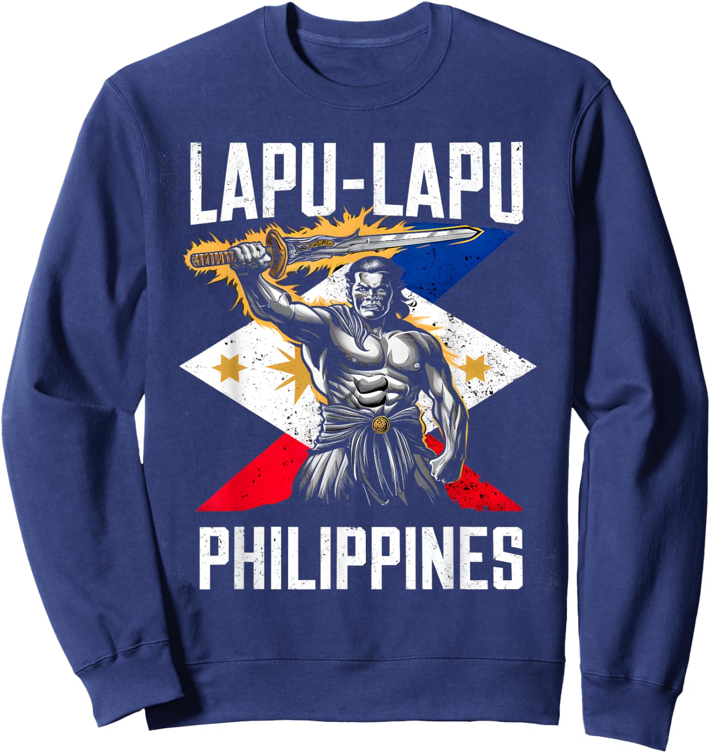 Love Gifts Lapu-Lapu Philippines -Adults Black Sweatshirt - Sweatshirt | Navy