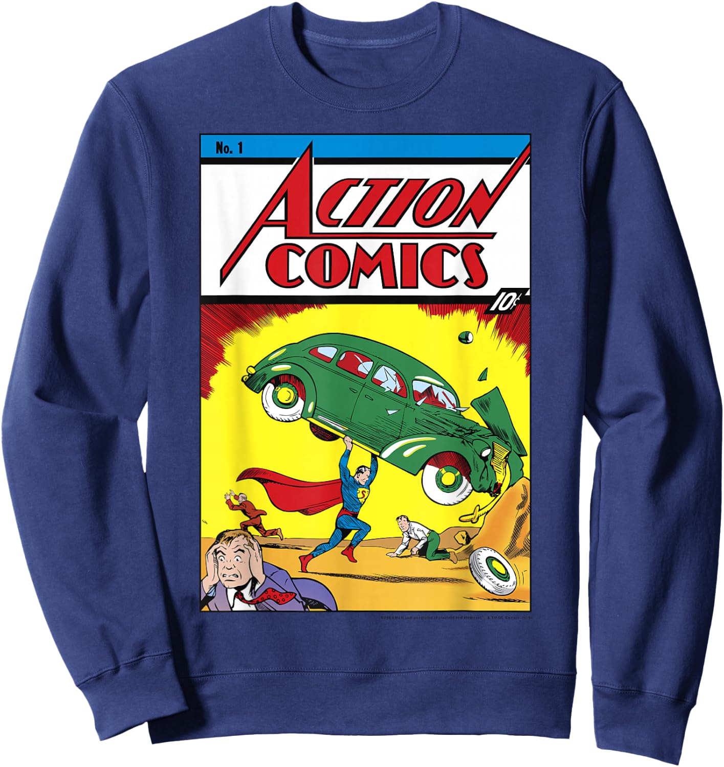 DC Comics Superman No.1 Comic Cover Sweatshirt - Sweatshirt | Navy
