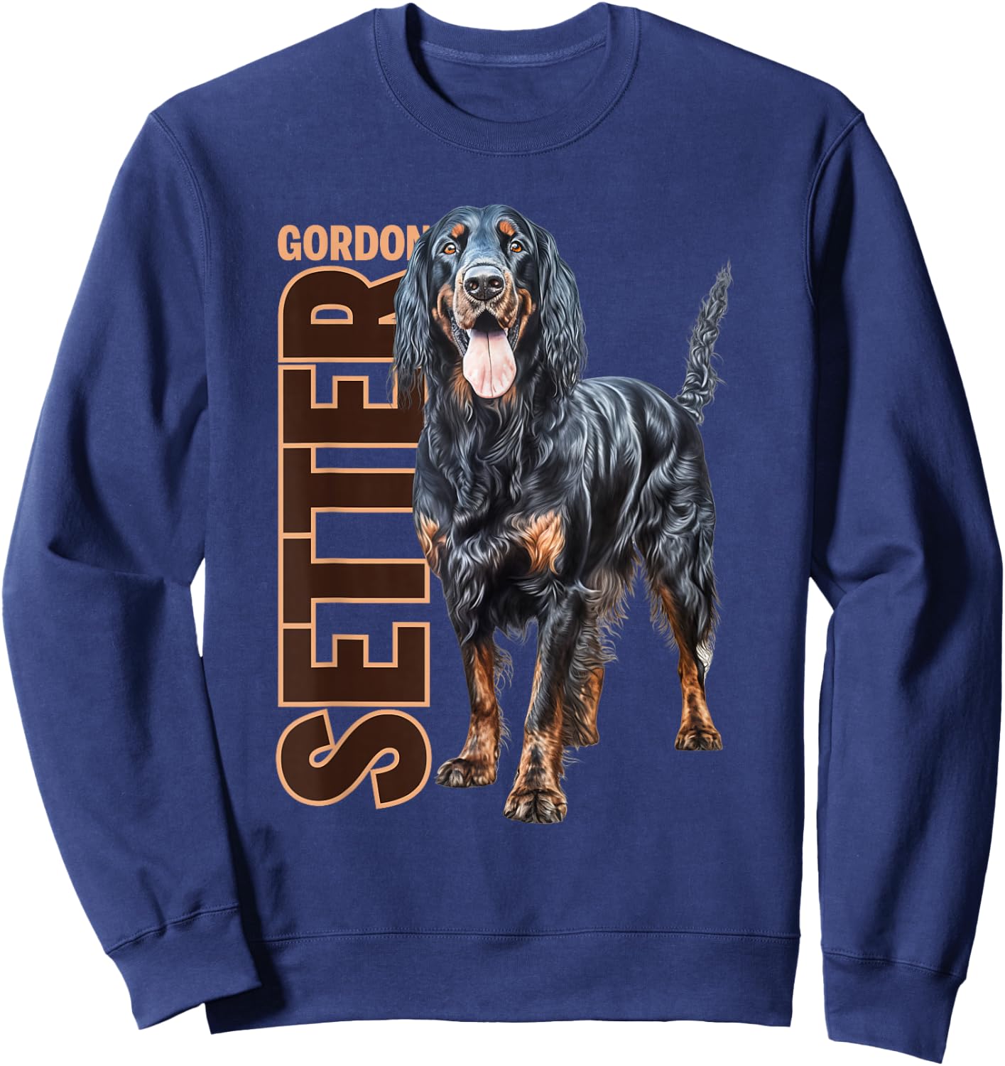 Gordon Setter Watercolor Sweatshirt - Sweatshirt | Navy