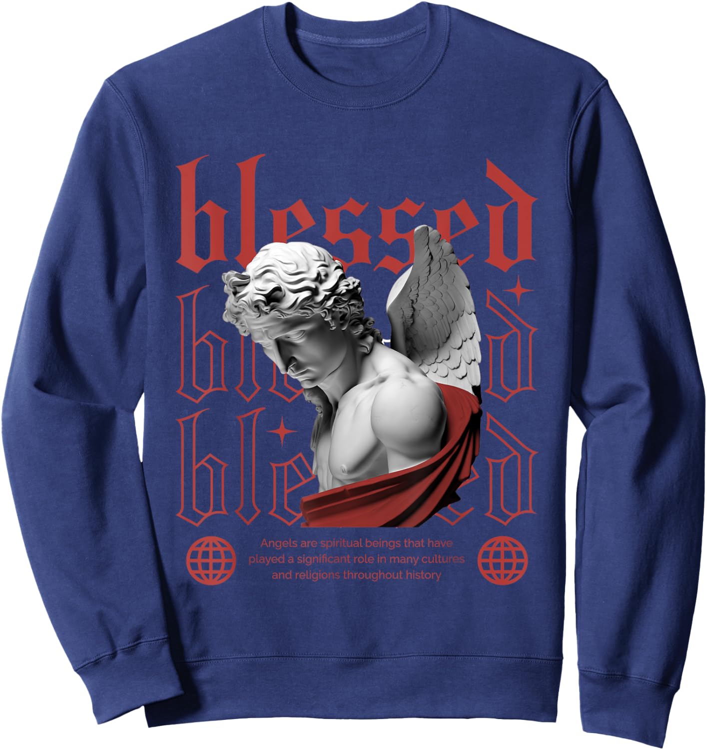 Blessed Dune Red 13s Matching Women Sweatshirt - Sweatshirt | Navy