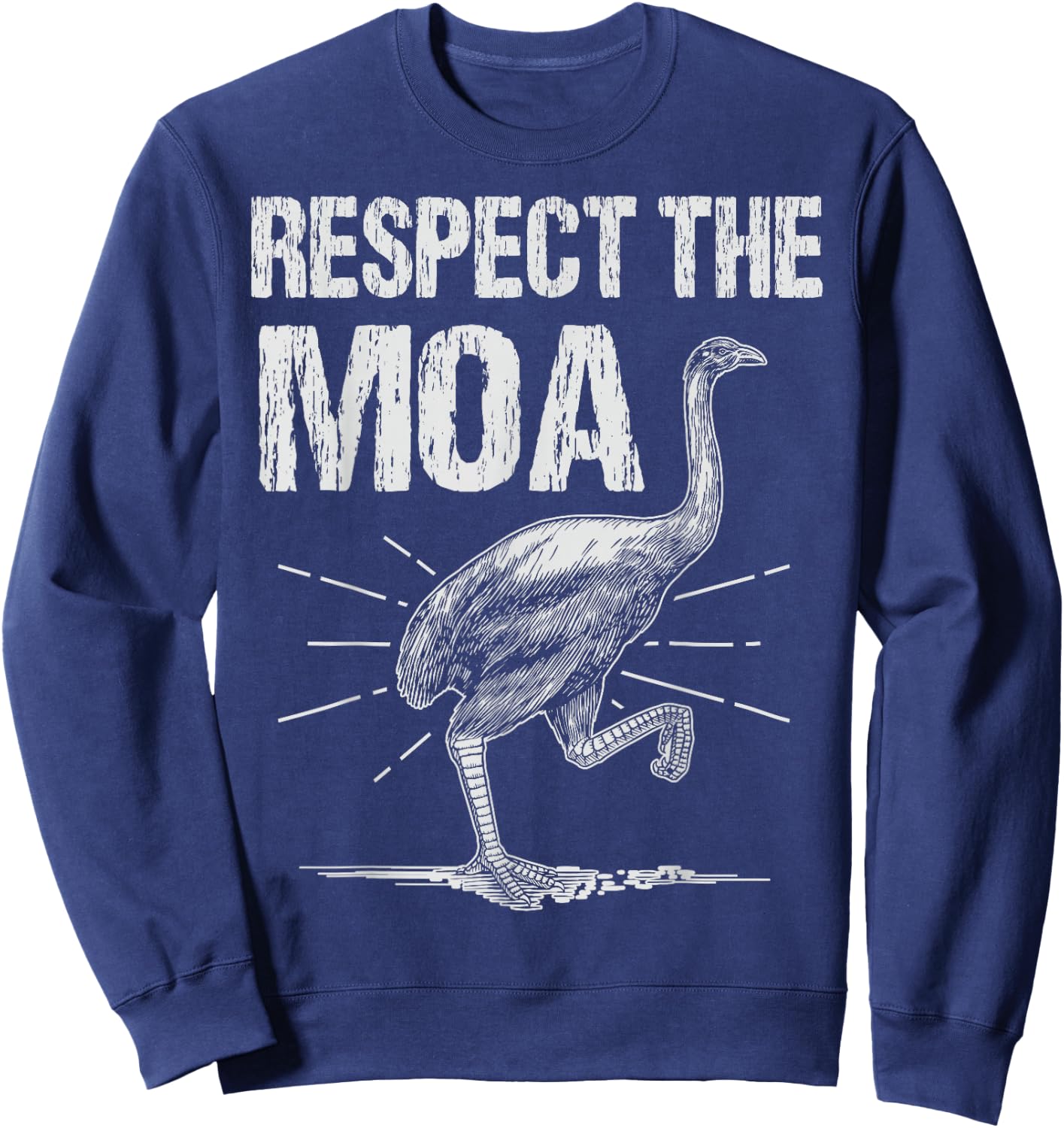Moa Bird - Respect The Moa Sweatshirt - Sweatshirt | Navy