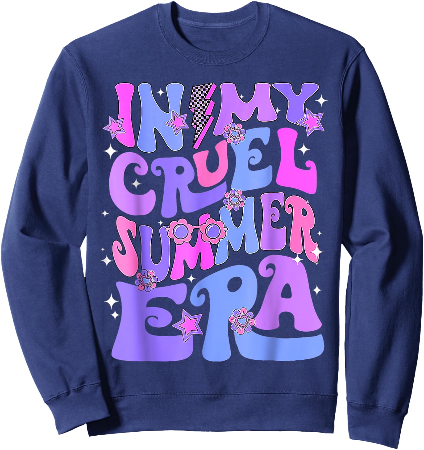 Funny Summer In My Cruel Summer Era Beach Vacation Sweatshirt - Sweatshirt | Navy
