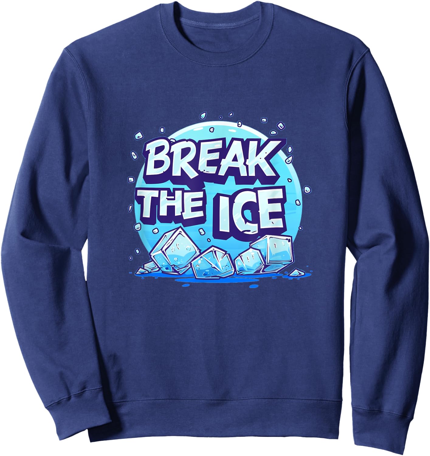 Cool break the Ice Idiom Costume for Boys and Girls Sweatshirt - Sweatshirt | Navy