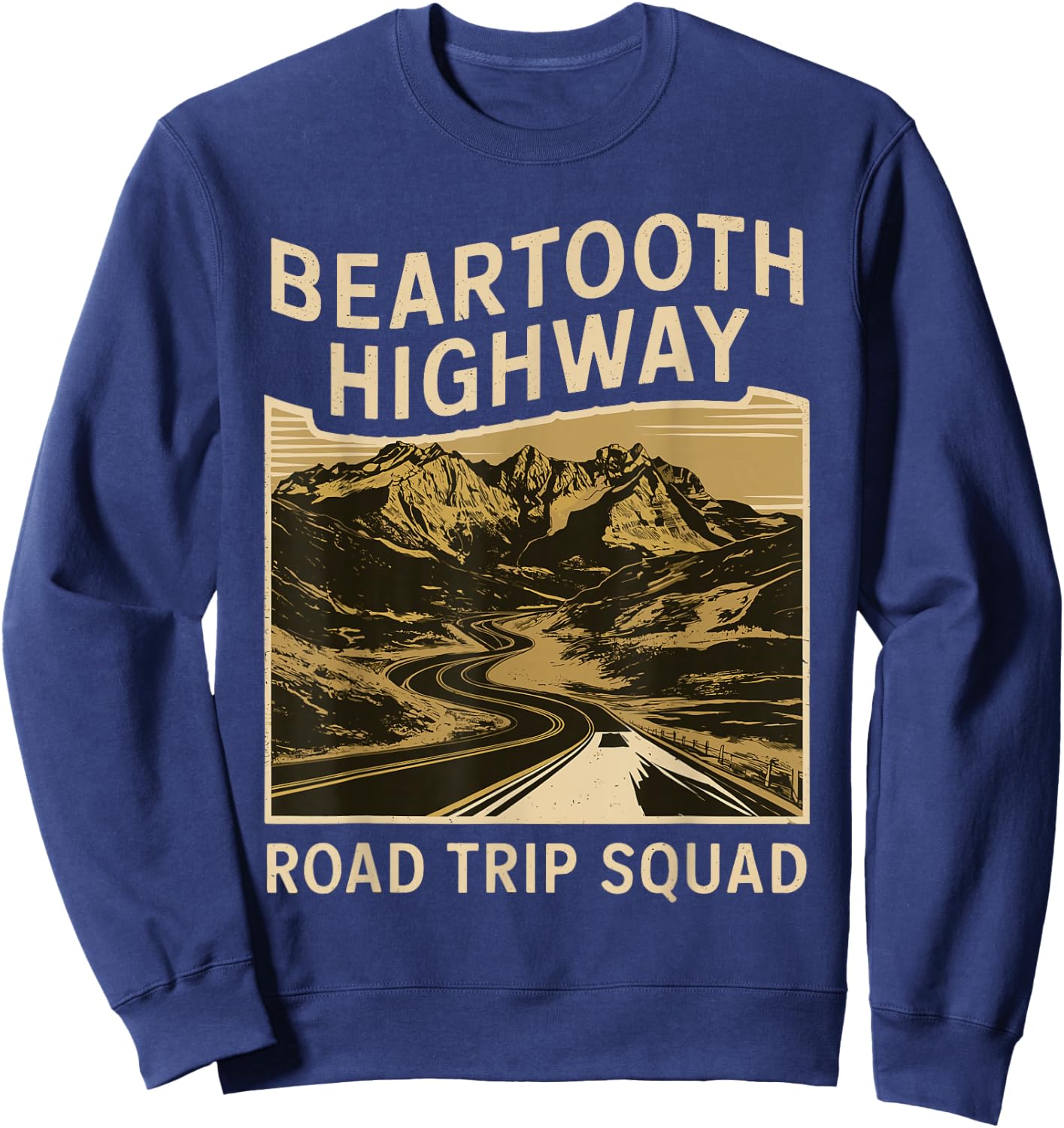 Beartooth Highway Road Trip Squad Souvenir Sweatshirt - Sweatshirt | Navy