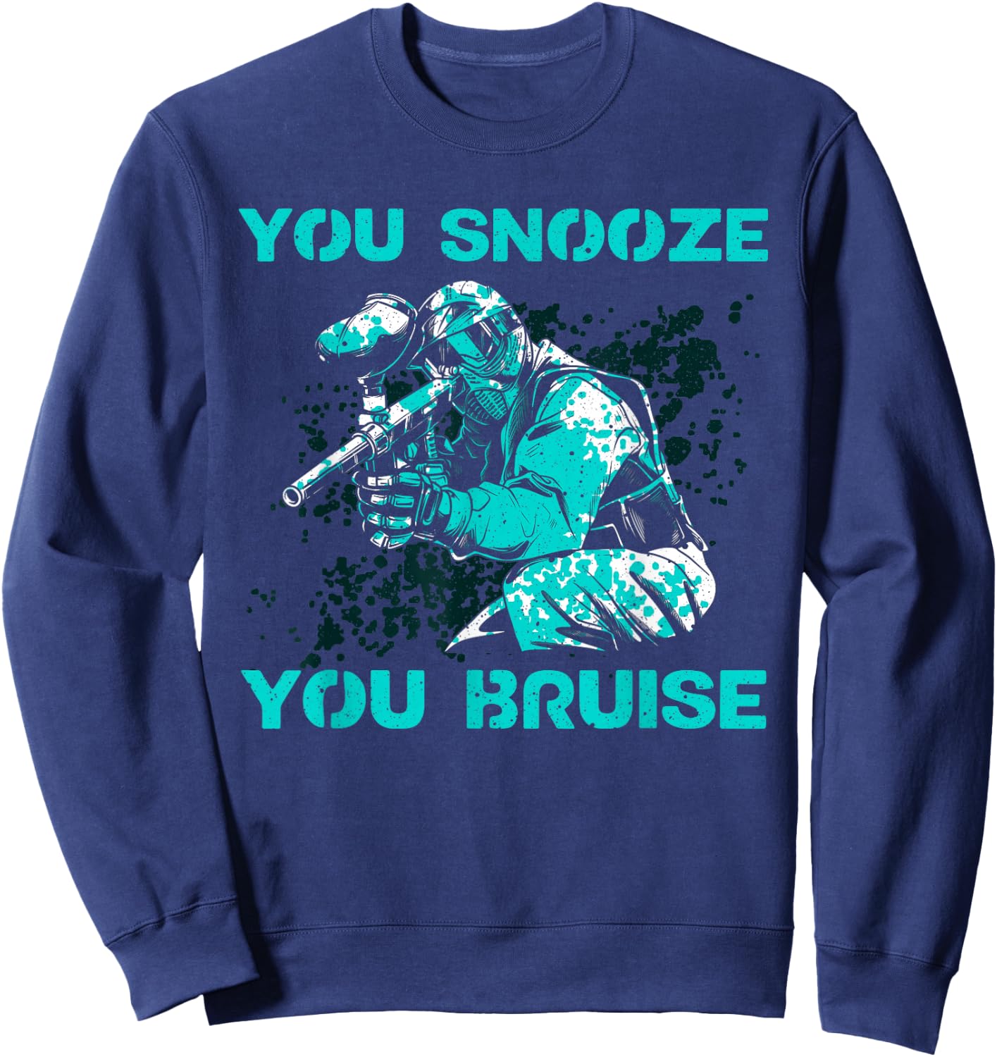 Funny Paintball Art Women Kids Paintball Player Sweatshirt - Sweatshirt | Navy