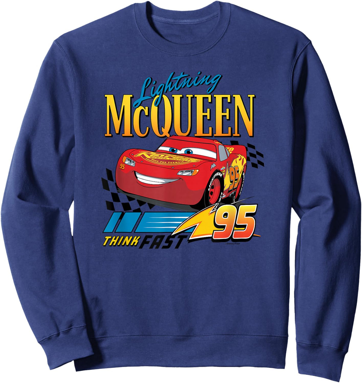 Cars - Lightning McQueen Think Fast Sweatshirt - Sweatshirt | Navy