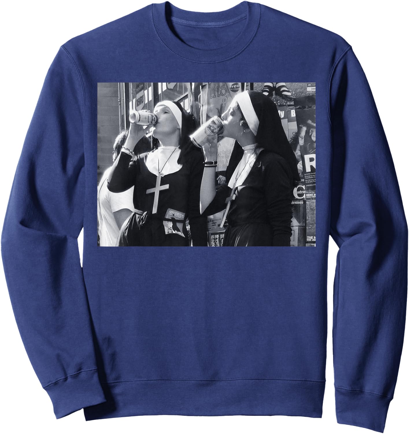 Clean Version I Soldering Digga Soldering I Nuns Drinking Beer Fun Sweatshirt - Sweatshirt | Navy