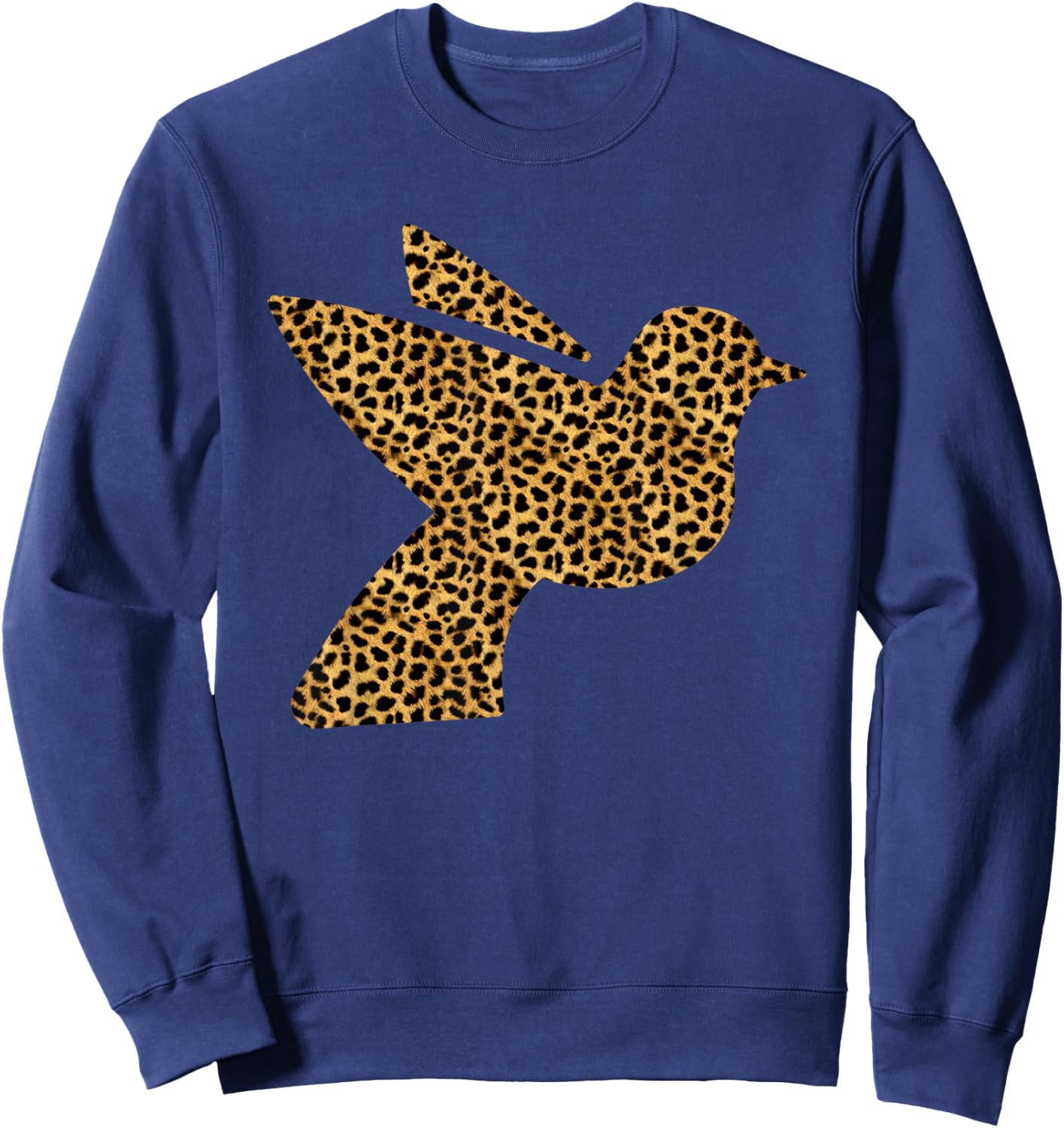 Dove Leopard Print Pigeon Bird Animal Lover Women Gift Sweatshirt - Sweatshirt | Navy