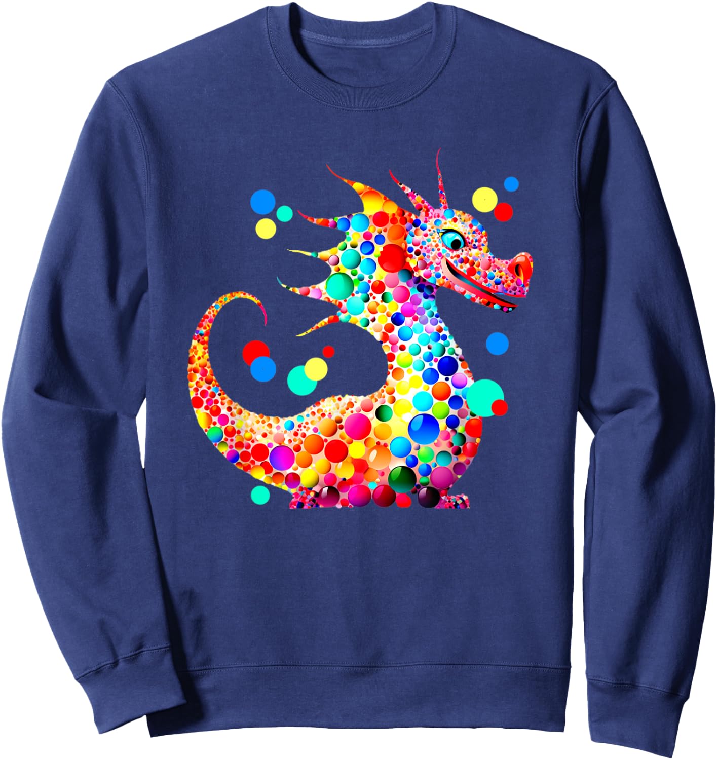 Dot Day Dragon Lovers September Dot Day Art Design Sweatshirt - Sweatshirt | Navy