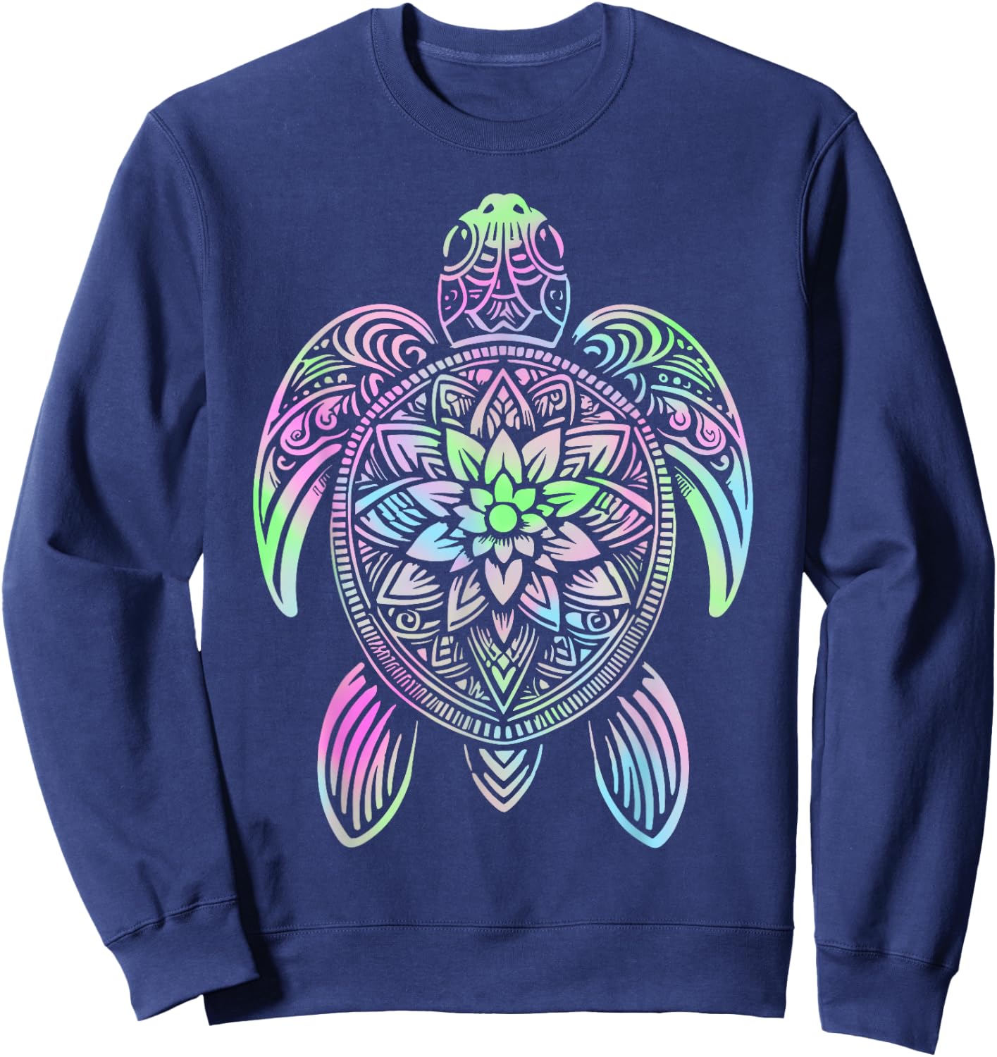 Hawaiian Tie Dye Sea Turtle Sweatshirt - Sweatshirt | Navy