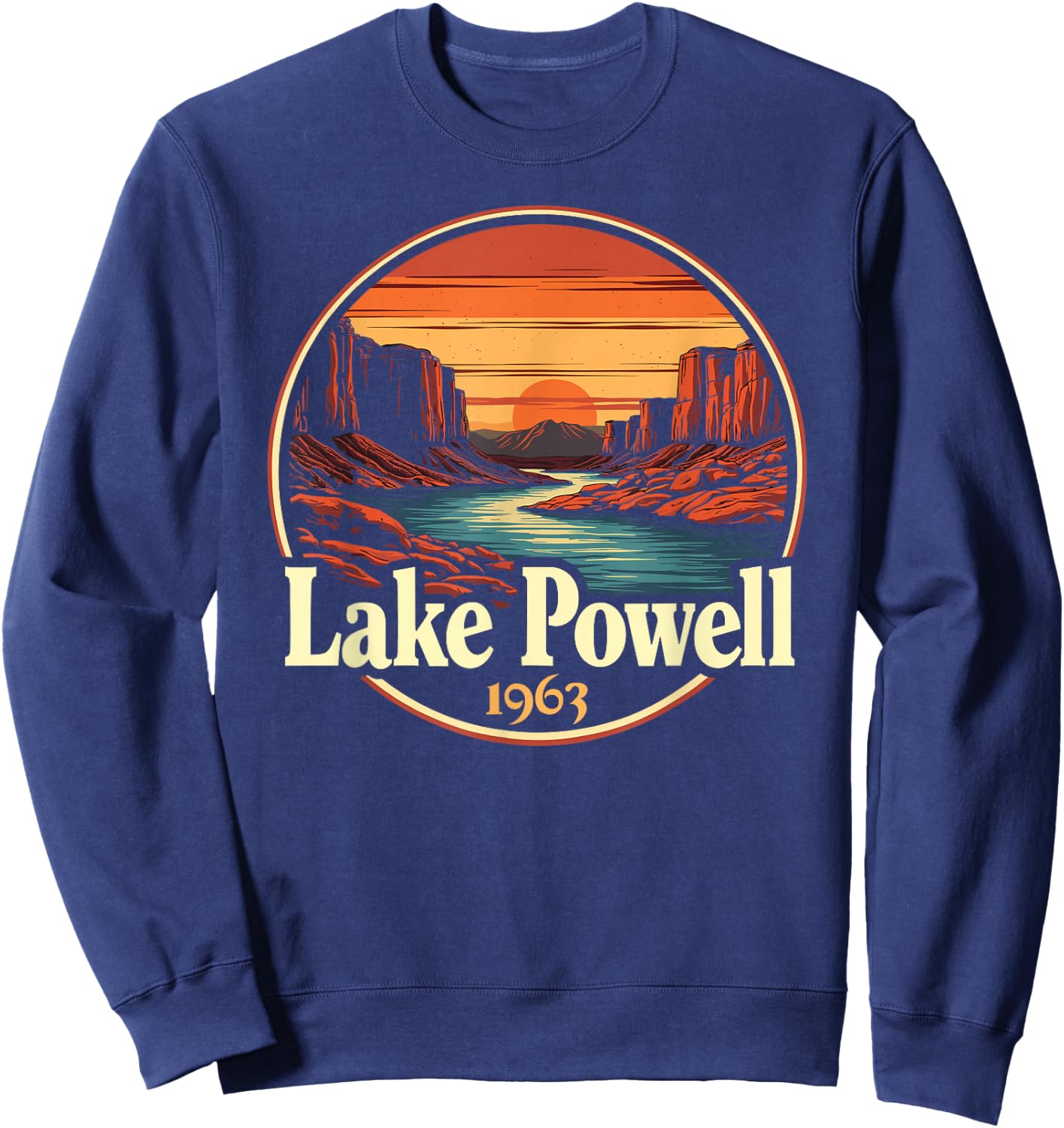 Lake Powell, Vintage Lake Powell Sweatshirt - Sweatshirt | Navy