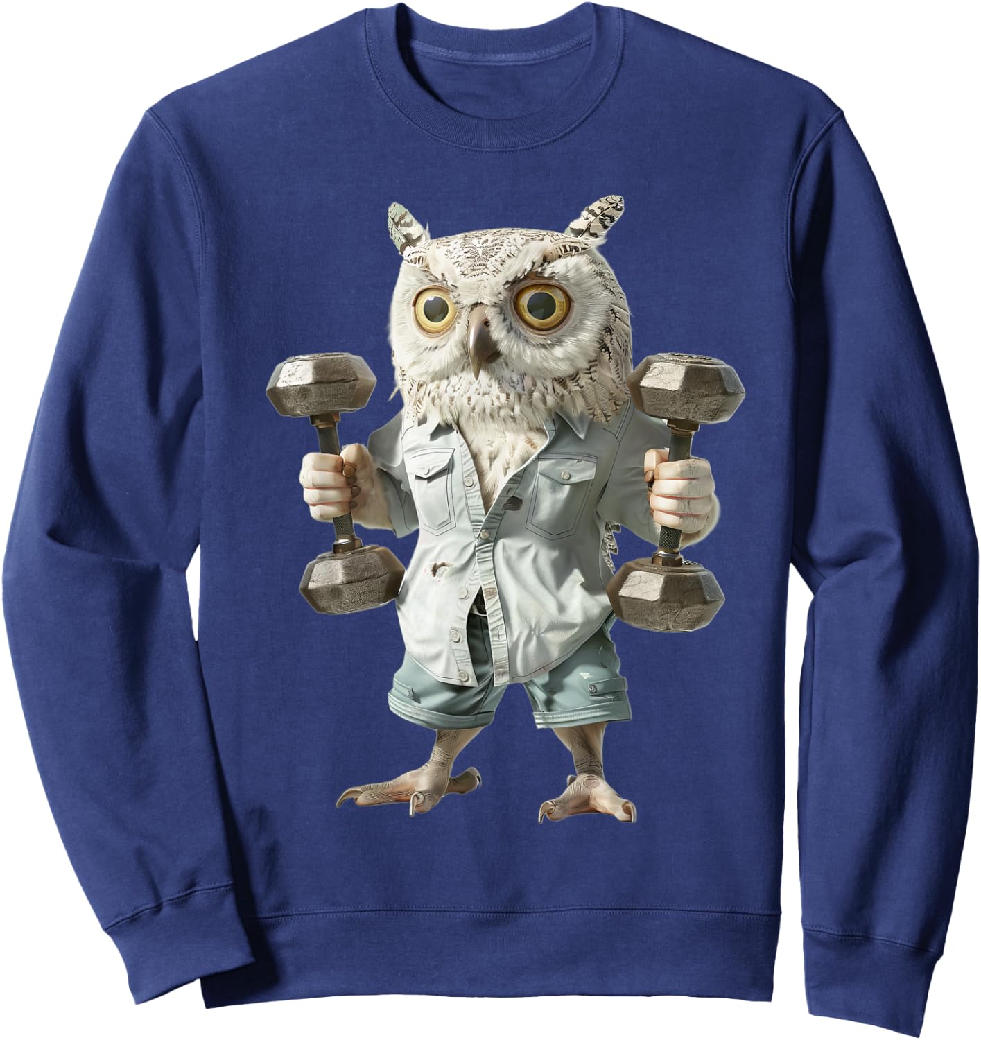 Owl Dumbbells Sweatshirt - Sweatshirt | Navy