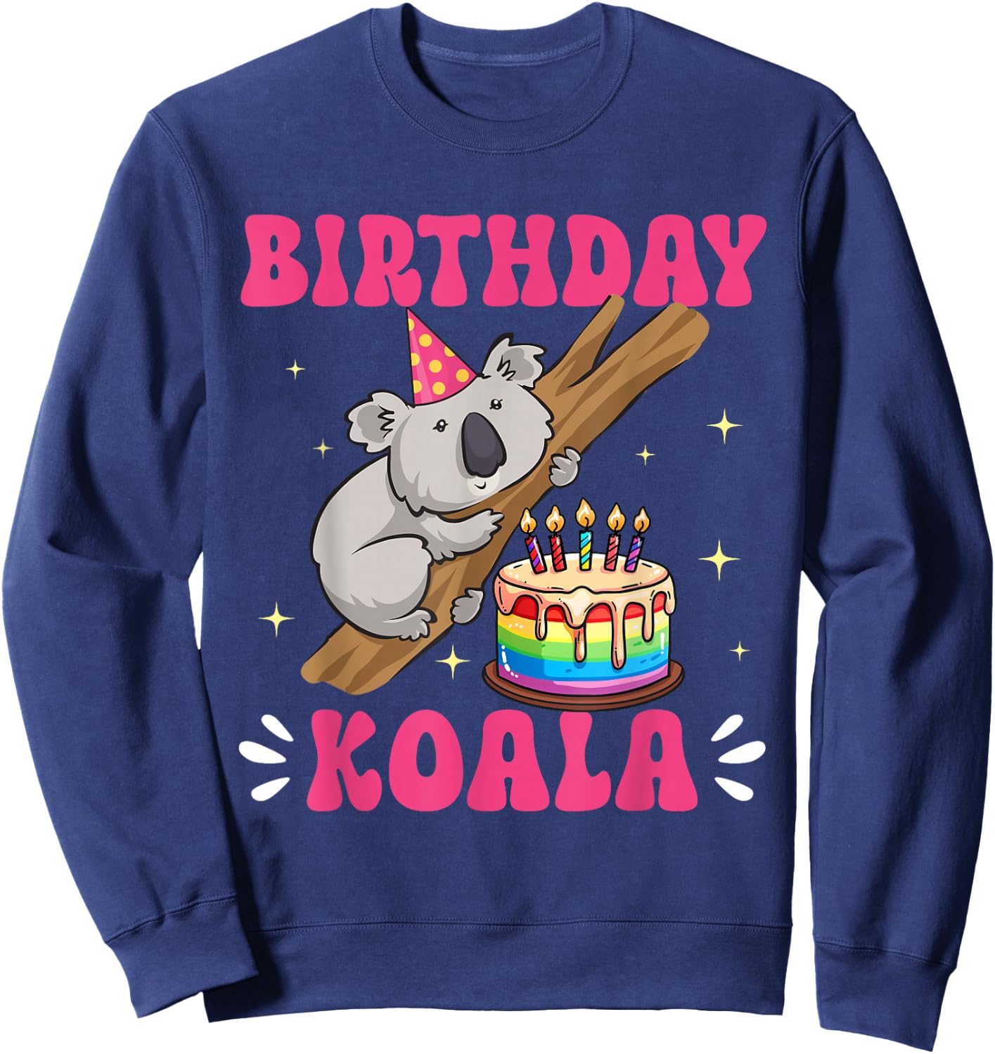 Koala Bear Birthday Koala Girl Sweatshirt - Sweatshirt | Navy