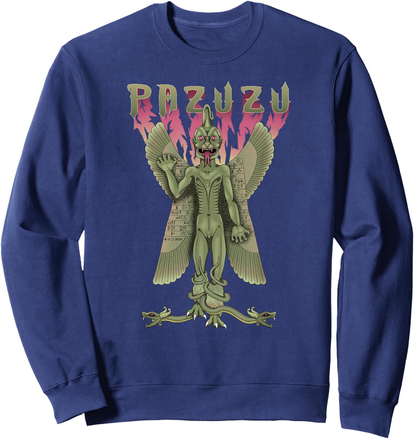 Pazuzu Anunnaki Sweatshirt - Sweatshirt | Navy