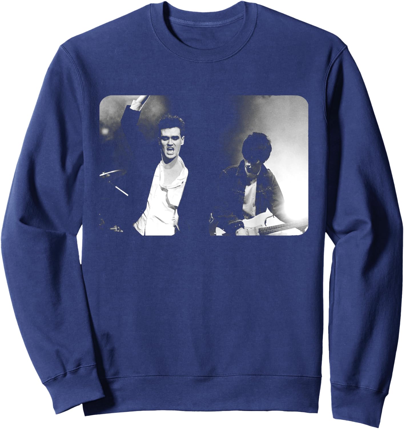 Morrissey with Johnny MARR The Smiths by Stephen Wright Sweatshirt - Sweatshirt | Navy